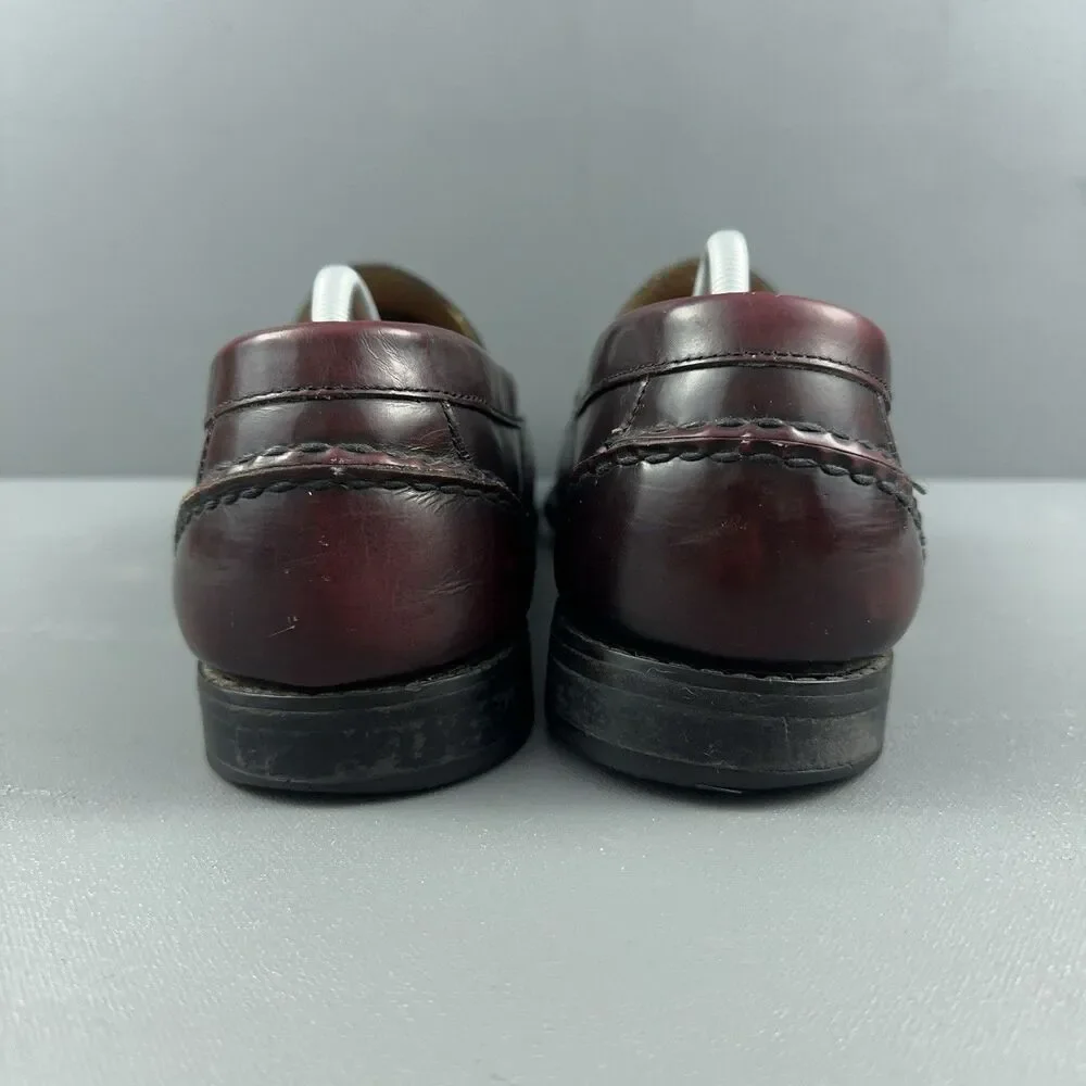 GH Bass Weejuns Brunell Penny Loafers Burgundy Leather Mens Size 12 M